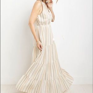 LC Striped Maxi Dress - NWT